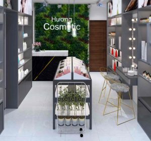 Thiet Kế Cửa Hàng Mỹ Phẩm Chị Hương Cosmetic – Cao Bằng